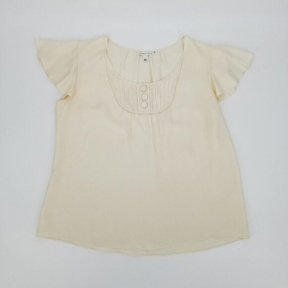 Banana Republic Tops - Banana Republic Silk Blouse Cream / Ivory  Washable  - Vintage - L